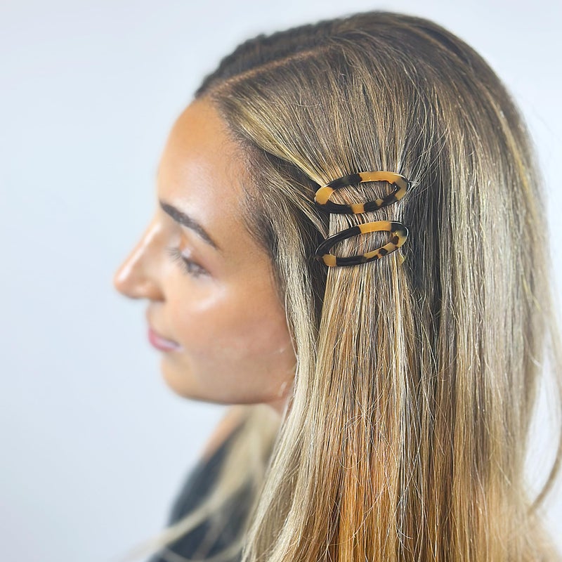 Camila Paris CP1993/2 French Hair Barrette Clip for Women, Handmade, Side Slide-in Metal-Free Closure Strong Hold Grip Hair Clips for Girls, No Slip Durable Styling Hair Accessories, Made in France - Image 2